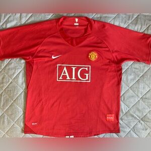 Nike Manchester United 2007/08 Home Jersey Men’s XL The Red Devils EPL Soccer
